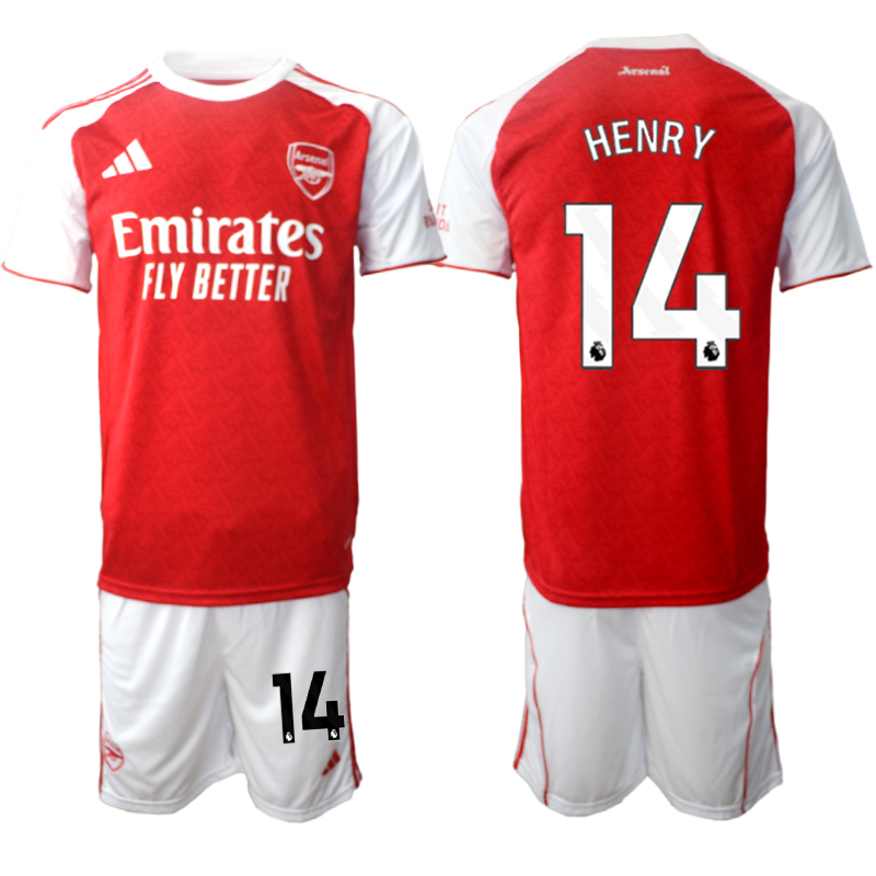 Men 2025-2026 Club Arsenal home red #14 Soccer Jersey 01